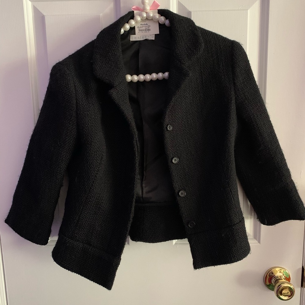 NWOT Black Woven Blazer